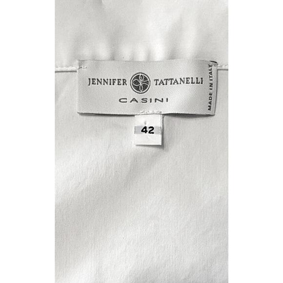 Jennifer Tattanelli Casini Pachira Wrap Sheath Dress Size 42 US 6 - Picture 6 of 13